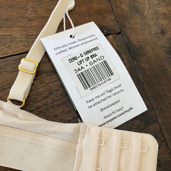 Zero-G Wirefree Lift Up Bra Sand 34A / Sand, BNWT - Picture 7 of 8